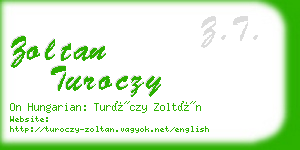 zoltan turoczy business card